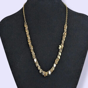 (2/$20) Vintage Avon Shaggy Gold Tone Necklace